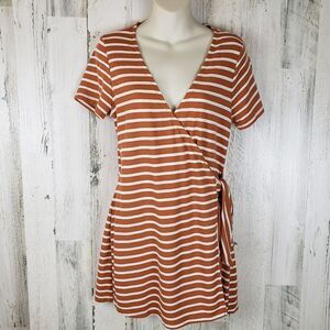 Hem & Thread Wrap Skort Romper Sz M